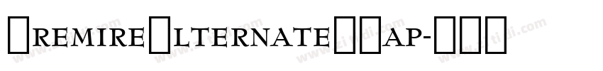PremireAlternateSCap字体转换