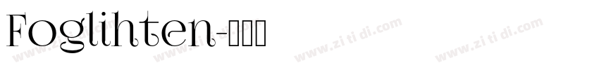 Foglihten字体转换