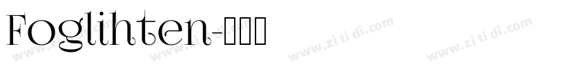 Foglihten字体转换
