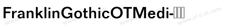 FranklinGothicOTMedi字体转换