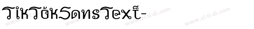 TikTokSansText字体转换