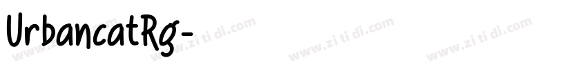 UrbancatRg字体转换