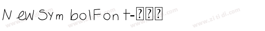 NewSymbolFont字体转换