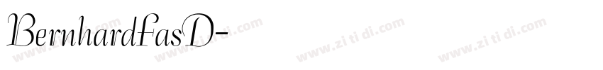 BernhardFasD字体转换
