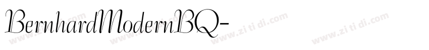BernhardModernBQ字体转换