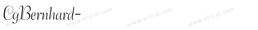 CgBernhard字体转换
