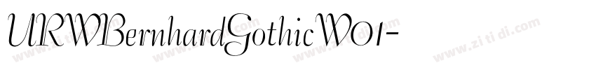URWBernhardGothicW01字体转换