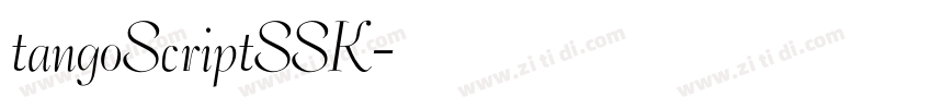tangoScriptSSK字体转换