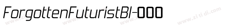 ForgottenFuturistBl字体转换