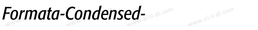 Formata-Condensed字体转换