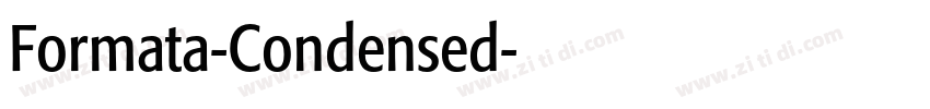 Formata-Condensed字体转换