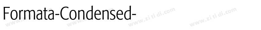 Formata-Condensed字体转换