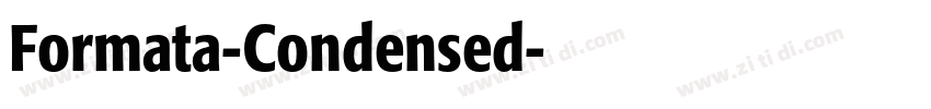 Formata-Condensed字体转换