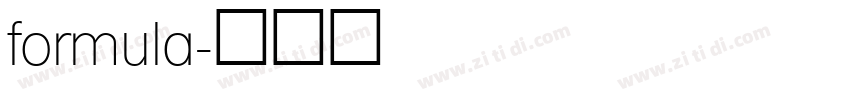 formula字体转换