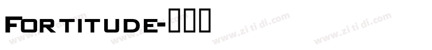 Fortitude字体转换