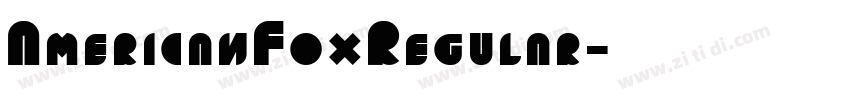 AmericanFoxRegular字体转换