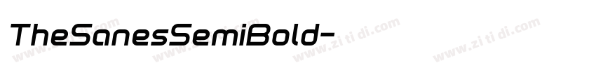 TheSanesSemiBold字体转换