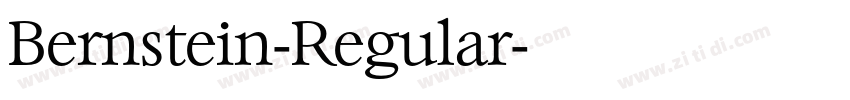 Bernstein-Regular字体转换