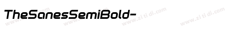 TheSanesSemiBold字体转换