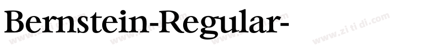 Bernstein-Regular字体转换