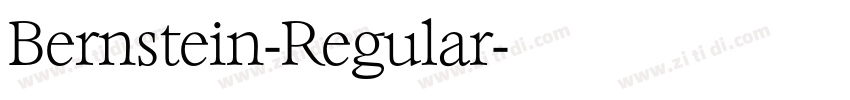 Bernstein-Regular字体转换