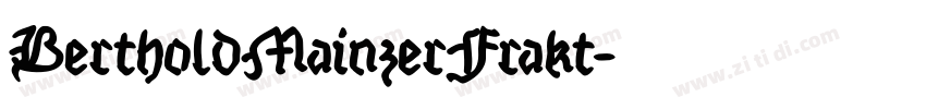 BertholdMainzerFrakt字体转换