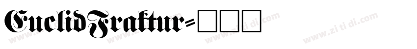 EuclidFraktur字体转换