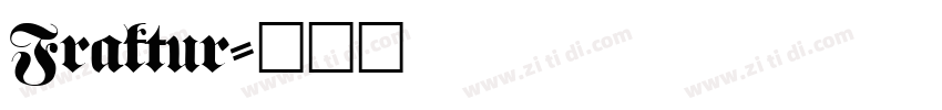 Fraktur字体转换