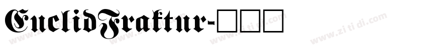 EuclidFraktur字体转换