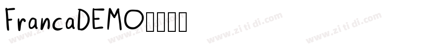 FrancaDEMO字体转换