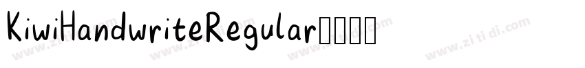 KiwiHandwriteRegular字体转换