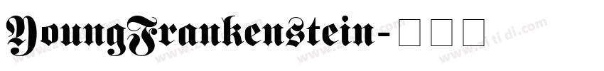 YoungFrankenstein字体转换