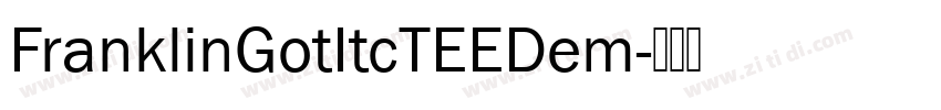 FranklinGotItcTEEDem字体转换