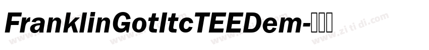 FranklinGotItcTEEDem字体转换