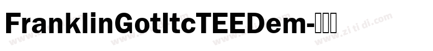 FranklinGotItcTEEDem字体转换