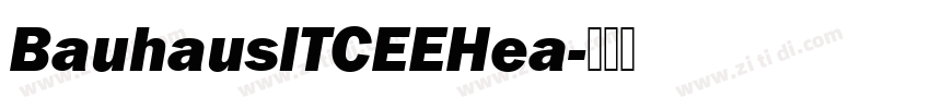 BauhauslTCEEHea字体转换