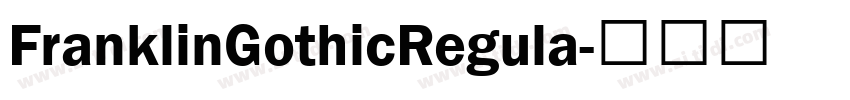 FranklinGothicRegula字体转换