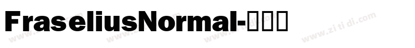FraseliusNormal字体转换