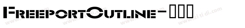 FreeportOutline字体转换