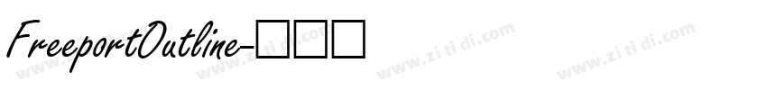FreeportOutline字体转换