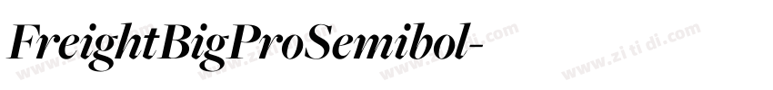 FreightBigProSemibol字体转换