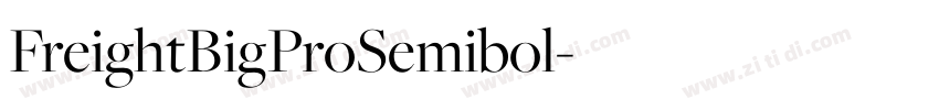 FreightBigProSemibol字体转换
