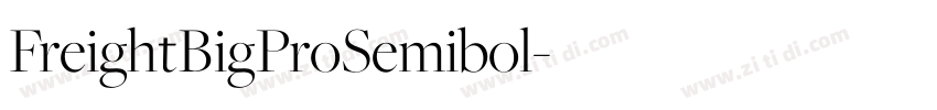 FreightBigProSemibol字体转换