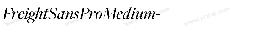 FreightSansProMedium字体转换
