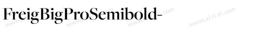 FreigBigProSemibold字体转换