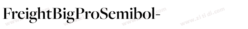 FreightBigProSemibol字体转换