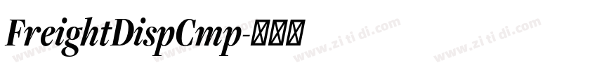 FreightDispCmp字体转换 FreightDispCmp字体转换
