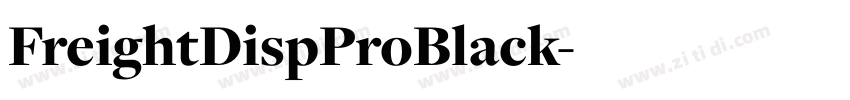 FreightDispProBlack字体转换