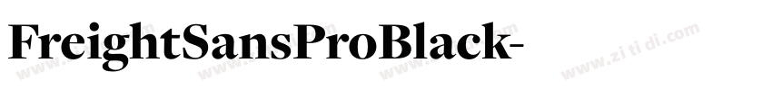 FreightSansProBlack字体转换