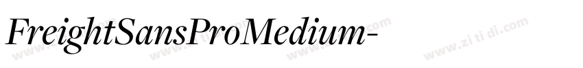 FreightSansProMedium字体转换